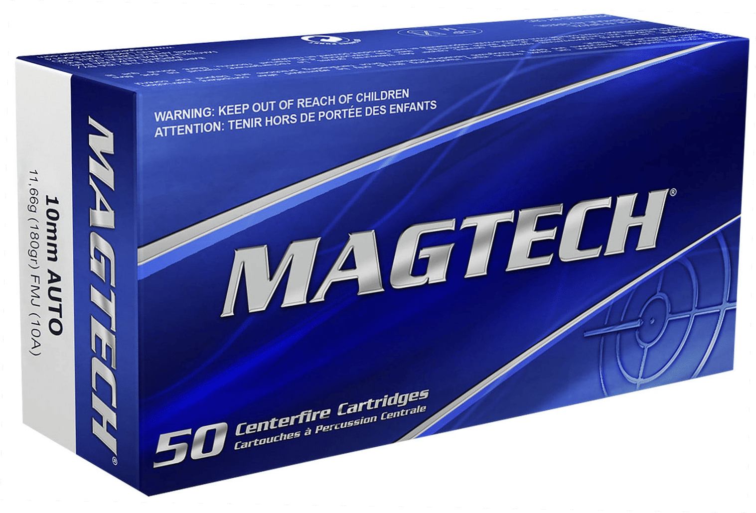 MagTech Range/Training Brass 10mm 180-Grain 50-Rounds FMJ...