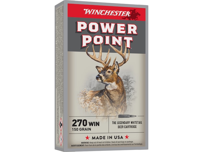 Winchester Power Point 270 Winchester Ammo 150 Grain Jacketed Soft Point 200rounds - Best Price for sale