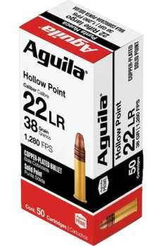 Aguila Super Extra High Velocity 22LR Ammo 38 Grain Plated Hollow Point Direct
