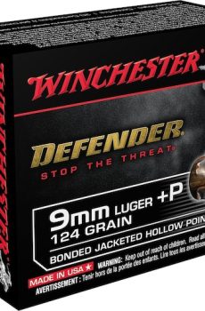 Order Winchester Defender 9mm Luger +P Ammo 124 Grain Winchester PDX1 Bonded Jacketed Hollow Point 200 rounds Online - Polymer 80 Gun shop