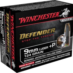 Order Winchester Defender 9mm Luger +P Ammo 124 Grain Winchester PDX1 Bonded Jacketed Hollow Point 200 rounds Online for sale