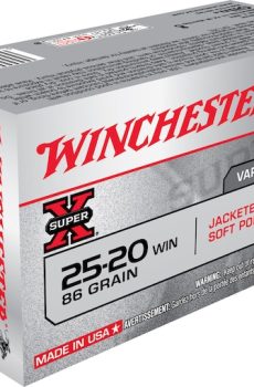Authentic Winchester Super X 25-20 WCF Ammo 86 Grain Jacketed Soft Point Box of 50 - Polymer 80 Gun shop
