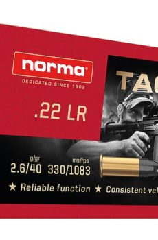 Get Norma TAC-22 Ammunition 22LR 40 Grain Lead Round Nose Online - Polymer 80 Gun shop
