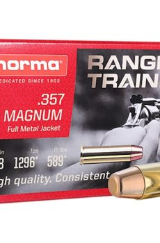 Order Norma Range & Training 357 Magnum Ammo 158 Grain Full Metal Jacket 500 rounds Online - Polymer 80 Gun shop