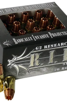 G2 Research R.I.P. 9mm Luger Ammo 92 Grain G2 R.I.P. Fragmenting Hollow Point Lead Free Box of 100 rounds - Fast Ship - Polymer 80 Gun shop