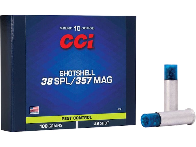 In Stock: CCI Shotshell 38 Special Ammo 100 Grain Lead Shot 200 rounds for sale