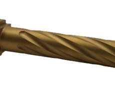 Fits Glock 19 9mm Match Thin Spiral Fluted Barrel in Gold - Polymer 80 Gun shop