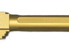 Fits Glock 17 9mm Match Chunky Spiral Fluted Threaded Barrel in Gold - Polymer 80 Gun shop