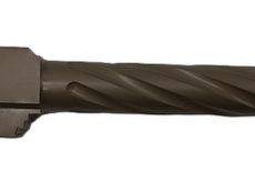Fits Glock 17 9mm Match Thick Spiral Fluted Barrel Threaded in Dark Earth - Polymer 80 Gun shop