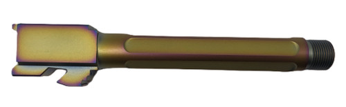 Fits Glock 19 9mm Match 5 Sided Flat Fluted Barrel in Radio Active - Polymer 80 Gun shop