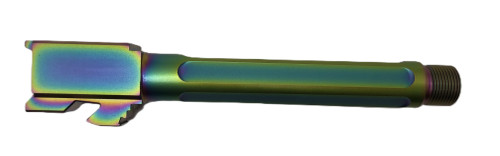 Fits Glock 17 9mm Match Golf Ball Dimpled Threaded Barrel in Chameleon - Polymer 80 Gun shop
