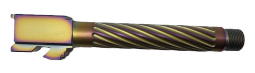 Fits Glock 19 9mm Match Thin Spiral Fluted Barrel in Chameleon - Polymer 80 Gun shop