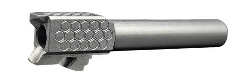 Fits Glock 19 9mm Match Arrow Barrel In Naked Stainless Steel Threaded - Polymer 80 Gun shop