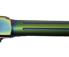 Fits Glock 17 9mm Match 5 Sided Flat Fluted Threaded Barrel in Radio Active - Polymer 80 Gun shop