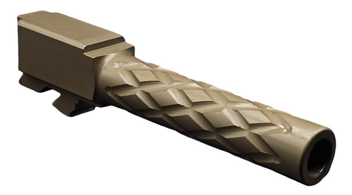 Fits Glock 19 9mm Morse Code Barrel in Dark Earth - Polymer 80 Gun shop