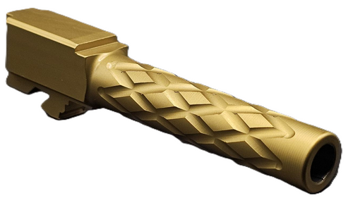 Fits Glock 19 9mm Match Thick Spiral Fluted Barrel in Flat Gray - Polymer 80 Gun shop