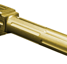 Fits Glock 19 9mm Match Titan 4 Series Threaded Barrel in Gold - Polymer 80 Gun shop