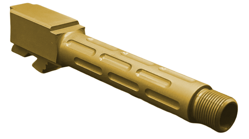 Fits Glock 19 9mm Match Titan 4 Series Barrel In Gold - Polymer 80 Gun shop