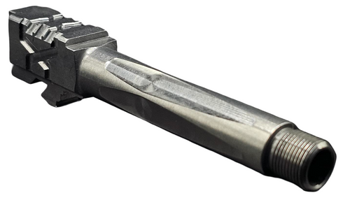 Fits Glock 19 9mm Match Titan 6 Series Barrel in Naked Stainless Steel - Polymer 80 Gun shop