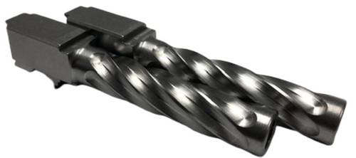 Fits Glock 17 9mm Match Thick Spiral Fluted Barrel Threaded in Gold - Polymer 80 Gun shop