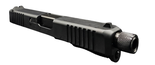 Slide Fits Glock 19 Gen3 Fully Assembled Tapered Nose In Gold Threaded - Polymer 80 Gun shop