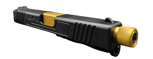 Slide Fits Glock 19 Gen3 Fully Assembled Radius in Gold - Polymer 80 Gun shop