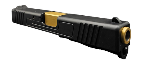 Slide Fits Glock 19 Gen3 Fully Assembled Radius in Black Nitride Threaded - Polymer 80 Gun shop