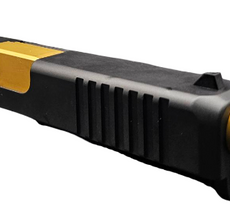 Slide Fits Glock 19 Gen3 Fully Assembled Radius in Gold Threaded - Polymer 80 Gun shop