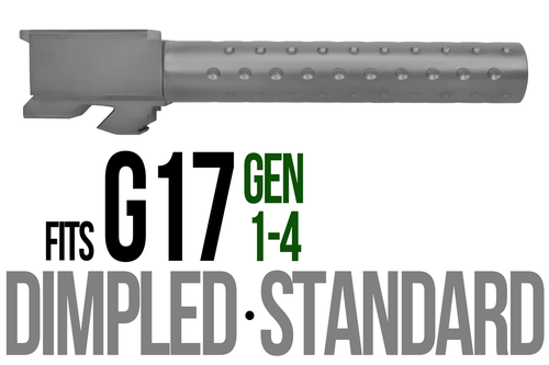 Fits Glock 17 9mm Match Thick Spiral Fluted Barrel in Python - Polymer 80 Gun shop