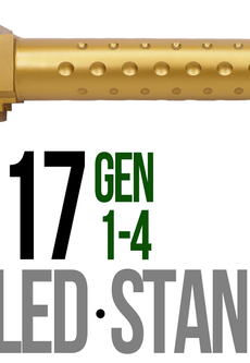 Fits Glock 19 9mm Thick Spiral Flush Fit Barrel in Flat Gray - Polymer 80 Gun shop