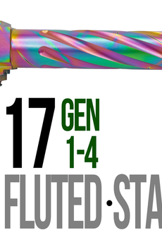 Fits Glock 17 9mm Match Thick Spiral Fluted Barrel Threaded in Python - Polymer 80 Gun shop