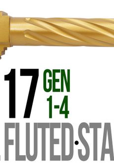 Fits Glock 17 9mm Match Straight Fluted Barrel in Gold - Polymer 80 Gun shop