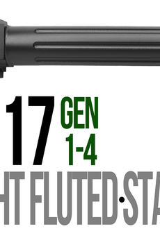 Fits Glock 17 9mm Match Straight Fluted Barrel Threaded in Black - Polymer 80 Gun shop