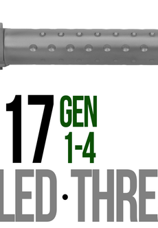 Fits Glock 17 9mm Match Grade Barrel Golf Ball Dimpled in Flat Gray - Polymer 80 Gun shop