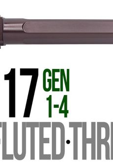 Fits Glock 17  9mm Match 5 Sided Flat Fluted  Grade Barrel in Plum - Polymer 80 Gun shop