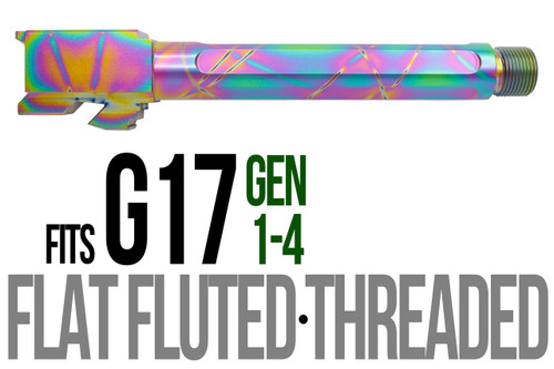 Fits Glock 17 9mm Match 5 Sided Flat Fluted Barrel in Python - Polymer 80 Gun shop