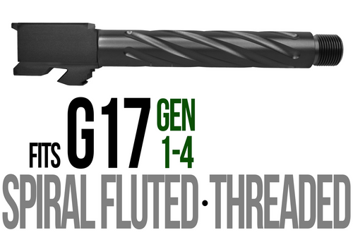 Fits Glock 19 9mm Gen 1-4 Thick Spiral Fluted Barrel Flush Fit in Chameleon - Polymer 80 Gun shop