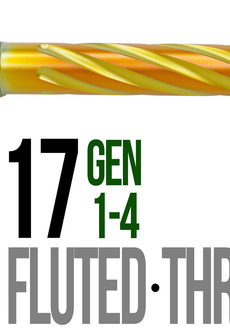 Fits Glock 17  9mm Match 5 Sided Flat Fluted Barrel in Flat Gray - Polymer 80 Gun shop