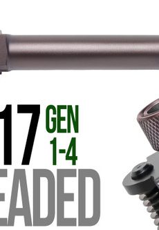 Fits Glock 19 9mm Match Straight Fluted Barrel Threaded in Plum - Polymer 80 Gun shop