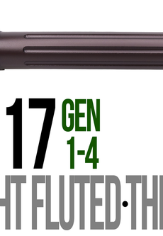 Fits Glock 17 9mm Match Golf Ball Dimpled Barrel in Black - Polymer 80 Gun shop