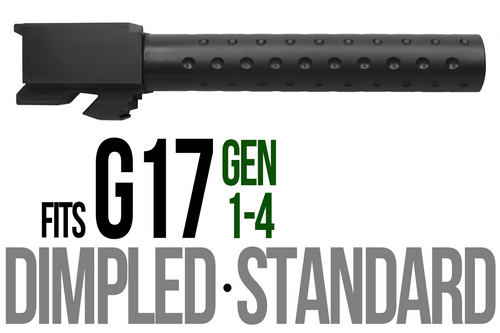 Fits Glock 17 9mm Match Straight Fluted Barrel in Black - Polymer 80 Gun shop