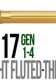 Fits Glock 17 9mm Match 5 Sided Flat Fluted Threaded Barrel in Plum - Polymer 80 Gun shop