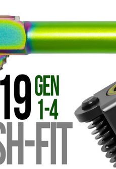 Fits Glock 17 9mm Threaded Barrel in Radio Active - Polymer 80 Gun shop