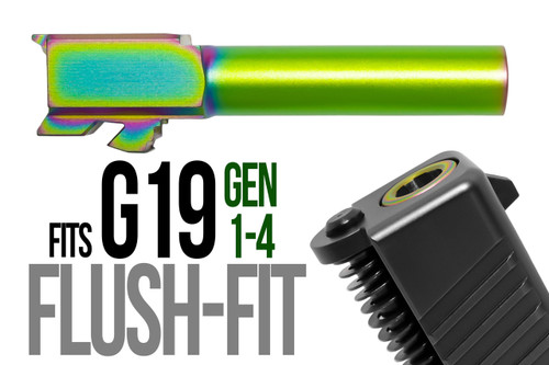 Fits Glock 17 9mm Threaded Barrel in Radio Active - Polymer 80 Gun shop