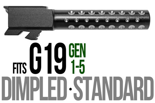 Fits Glock 19 9mm Match Straight Fluted Barrel Threaded 2 Tone - Polymer 80 Gun shop