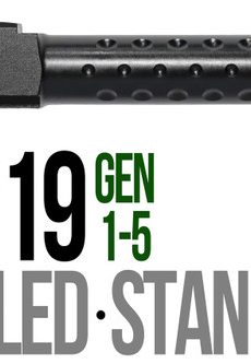 Fits Glock 19 9mm Match Thick Spiral Fluted Barrel in Dark Earth - Polymer 80 Gun shop