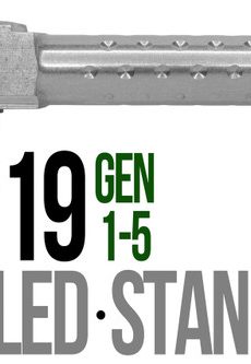 Fits Glock 19 9mm Match Golf Ball Dimpled Barrel Threaded Naked Stainless Steel - Polymer 80 Gun shop