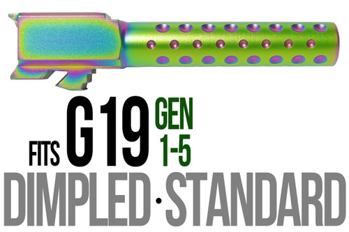 Fits Glock 19 9mm Match 5 Sided Flat Fluted Barrel - Polymer 80 Gun shop