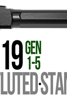 Fits Glock 19 9mm Match 5 Sided Flat Fluted Threaded Barrel - Polymer 80 Gun shop