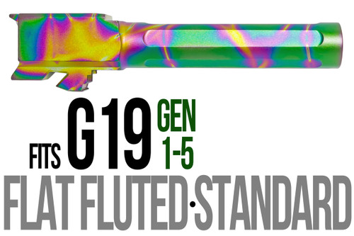 Fits Glock 17 9mm Flush Fit Barrel in Radio Active - Polymer 80 Gun shop